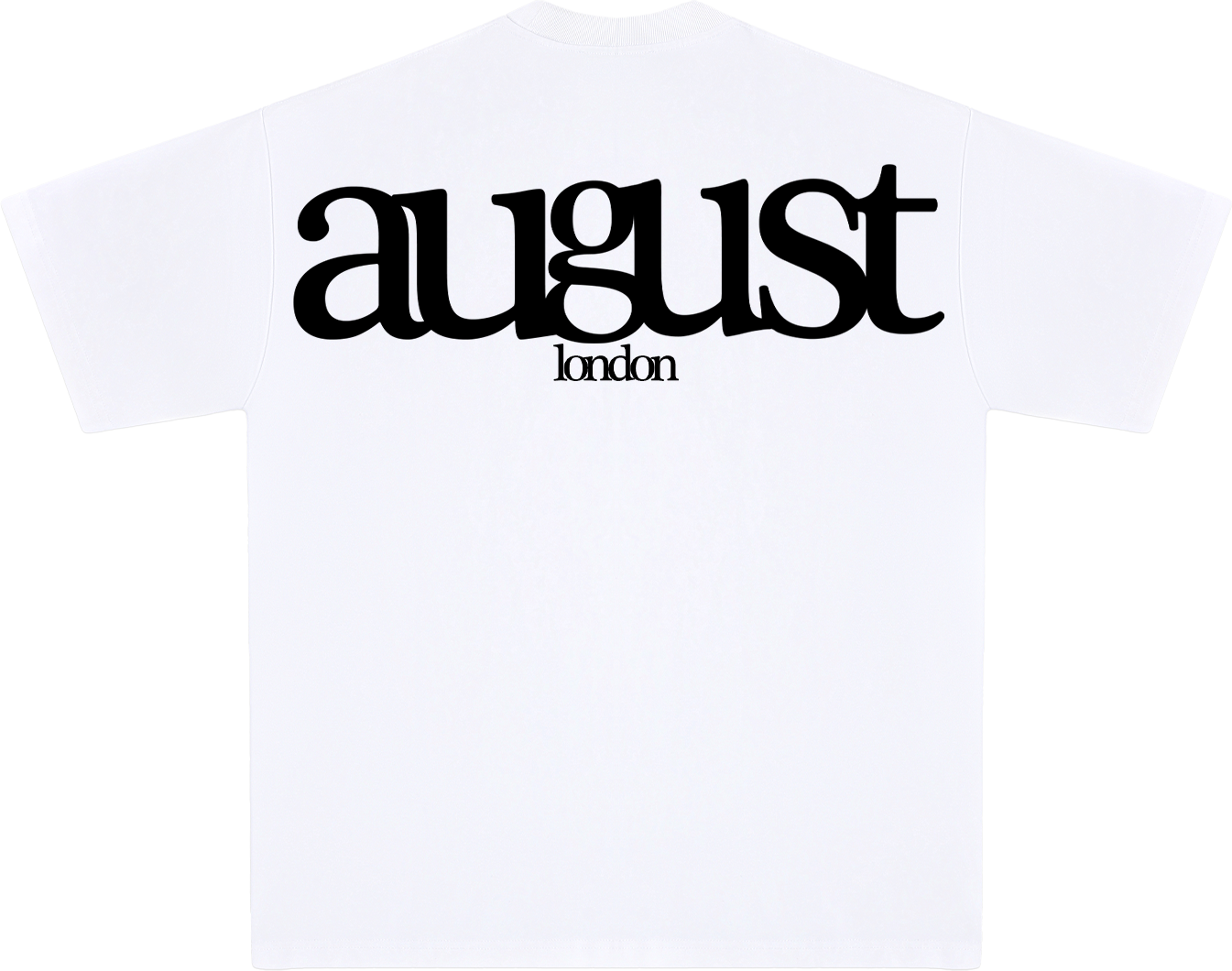 Classic White Logo Tee - Black