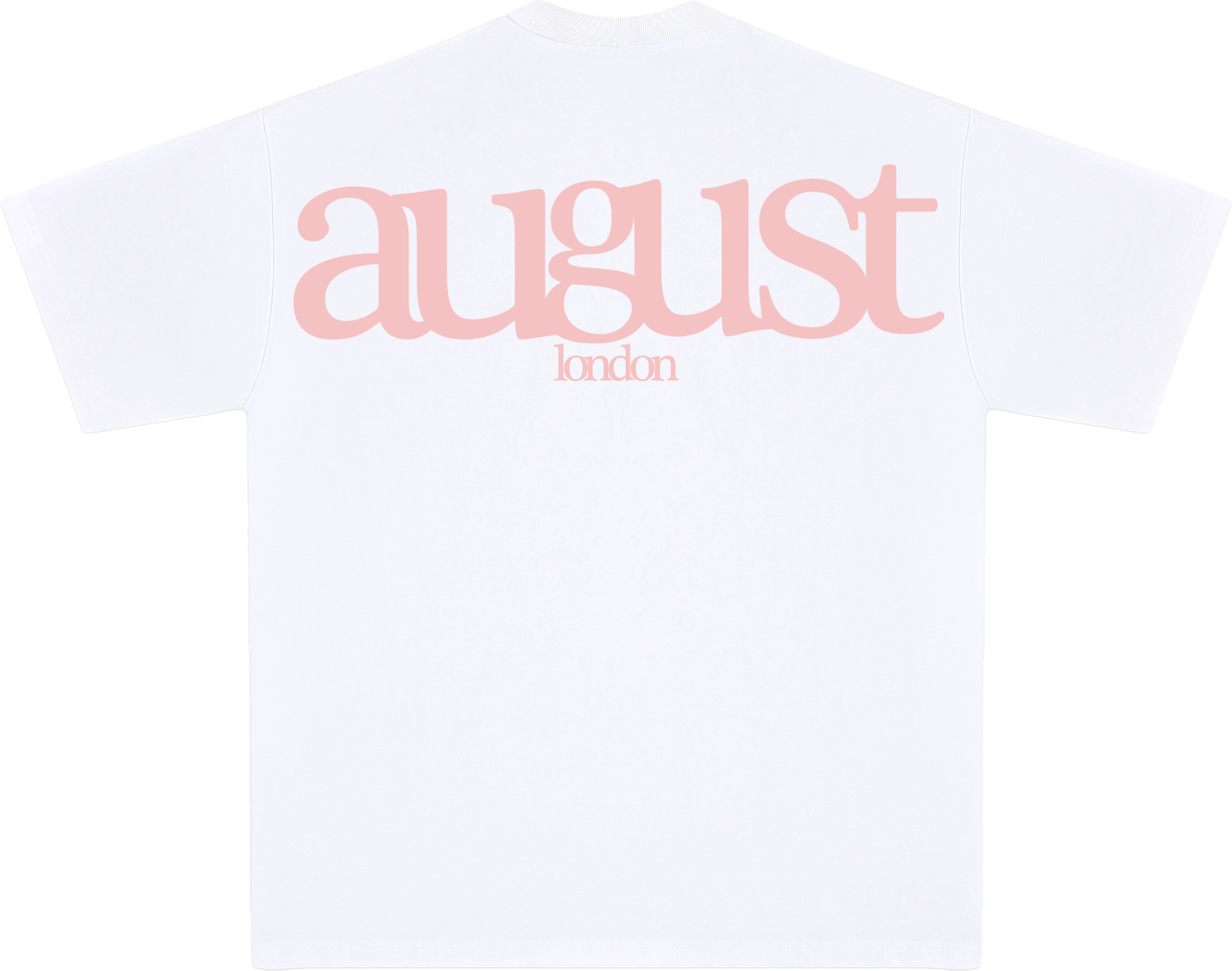 Classic White Logo Tee - Pink